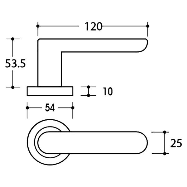 Novas B Rose 35 Lever Set - Image 2