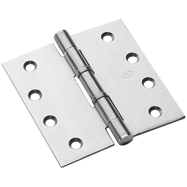 Novas 100x100x2.5mm Fixed Pin Ball Bearing Hinge SSS