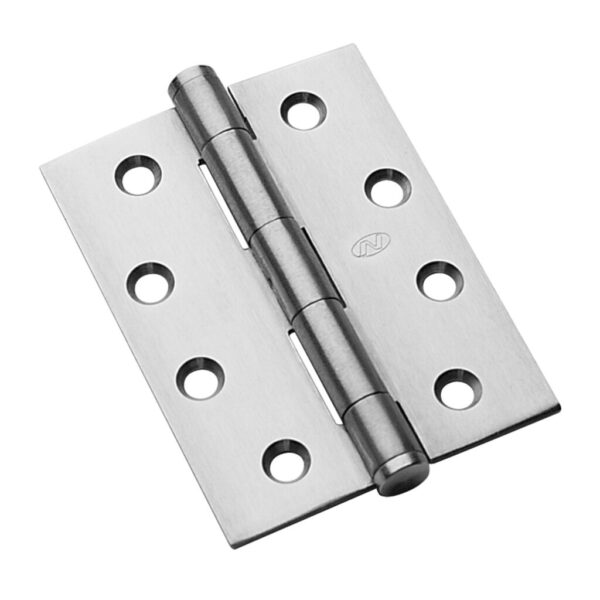 Novas Hinge 100x75x2.5mm Button Tip Fixed Pin SSS