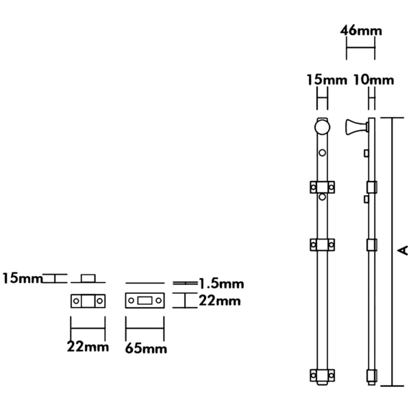 Novas Panic Bolt 230mm SSS - Image 2