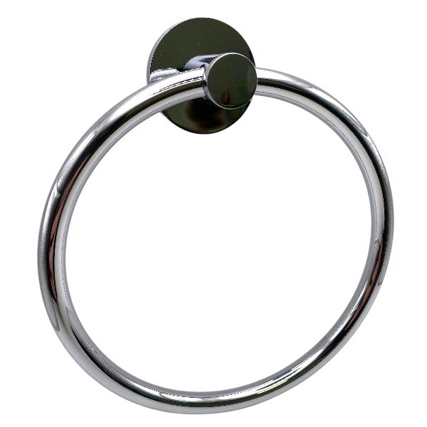 Round Towel Ring in Polished Stainless Steel
