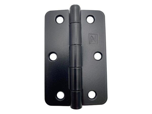 Novas Hinge 89x59mm Loose Pin Black 1/4 Radius w/Screws
