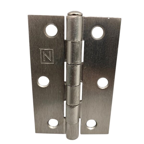 Novas Hinge 89x59mm Loose Pin Satin/Brushed Nickel Rectangular w/Screws