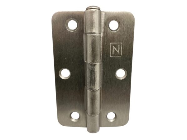 Novas Hinge 89x59mm Loose Pin Satin Nickel 1/4 Radius w/Screws