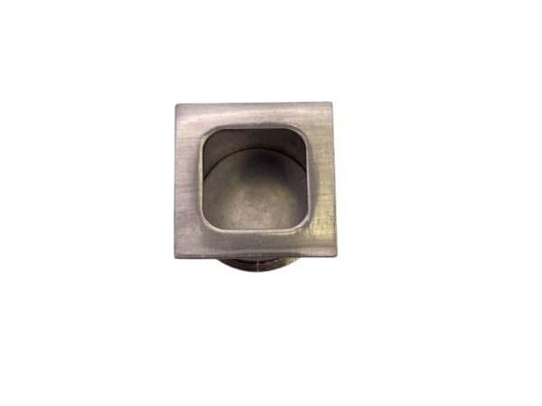 Square Finger Pull 26mm Satin Nickel