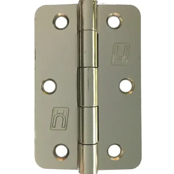Unique Hardware Steel 89x58x2.0mm 1/4″ Radius Hinge Nickel Plate