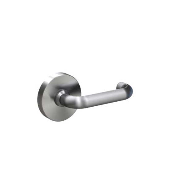Schlage Medio Series With Quickfix Centra Privacy Lever Set Brushed Satin Chrome